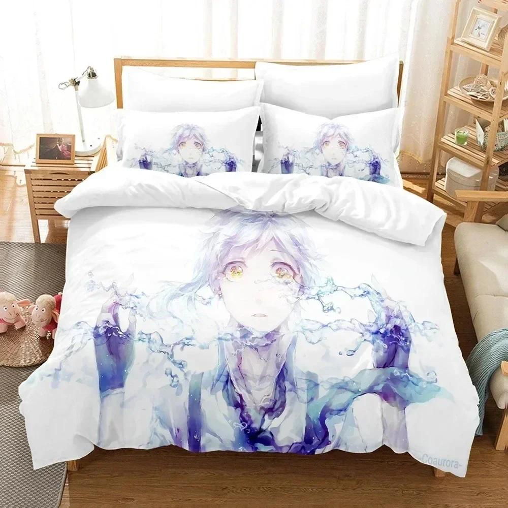 New  Bungo Stray Dogs Bedding Set Double Twin King Duvet Cover Comforter Pillowcase Boys Girls Adults Bedroom Home Textiles