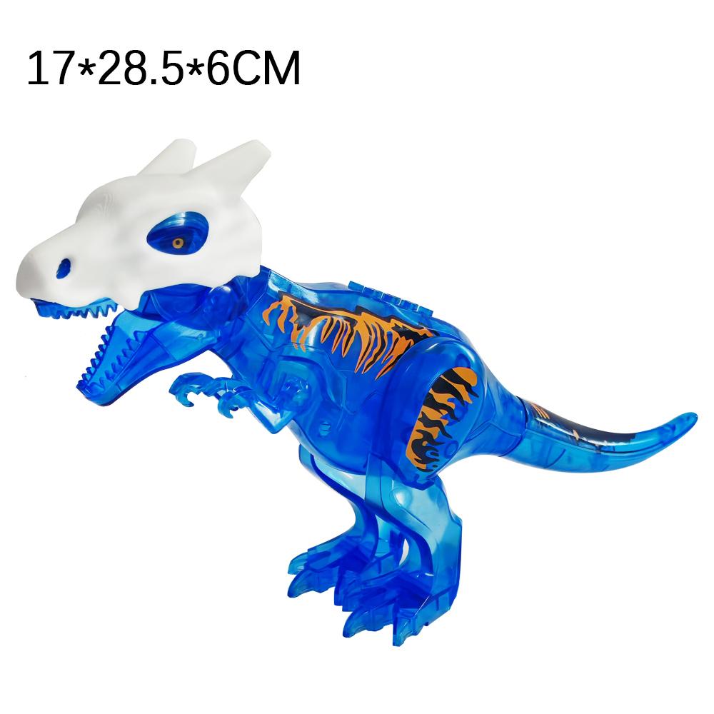 Jurassic Dinosaurs Skull Mask Building Blocks DIY Tyrannosaurus Action Figure Model Hat Gift