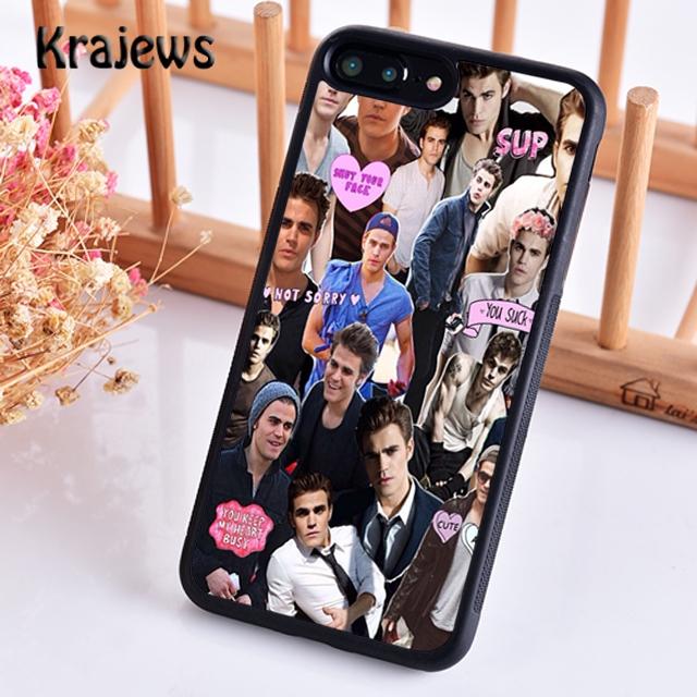 Krajews The Vampire Diaries TEAM DAMON Weiche Handyhülle Für iPhone 17 Air 16 15 14 plus 11 12 13 pro max Hülle Fundas
