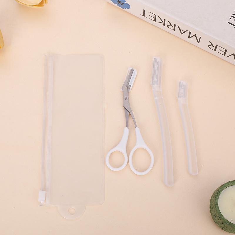 Portable Eyebrow Razor for Women with Protective Cover - Gentle Stainless Steel Blade