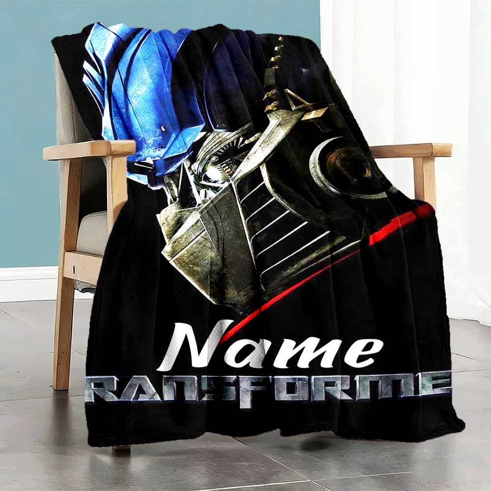Love Transformers (20) Customize Your Name Blanket Cozy Personalized Blanket Soft & Cozy Great for Home Decor Chair Picnics Living Room