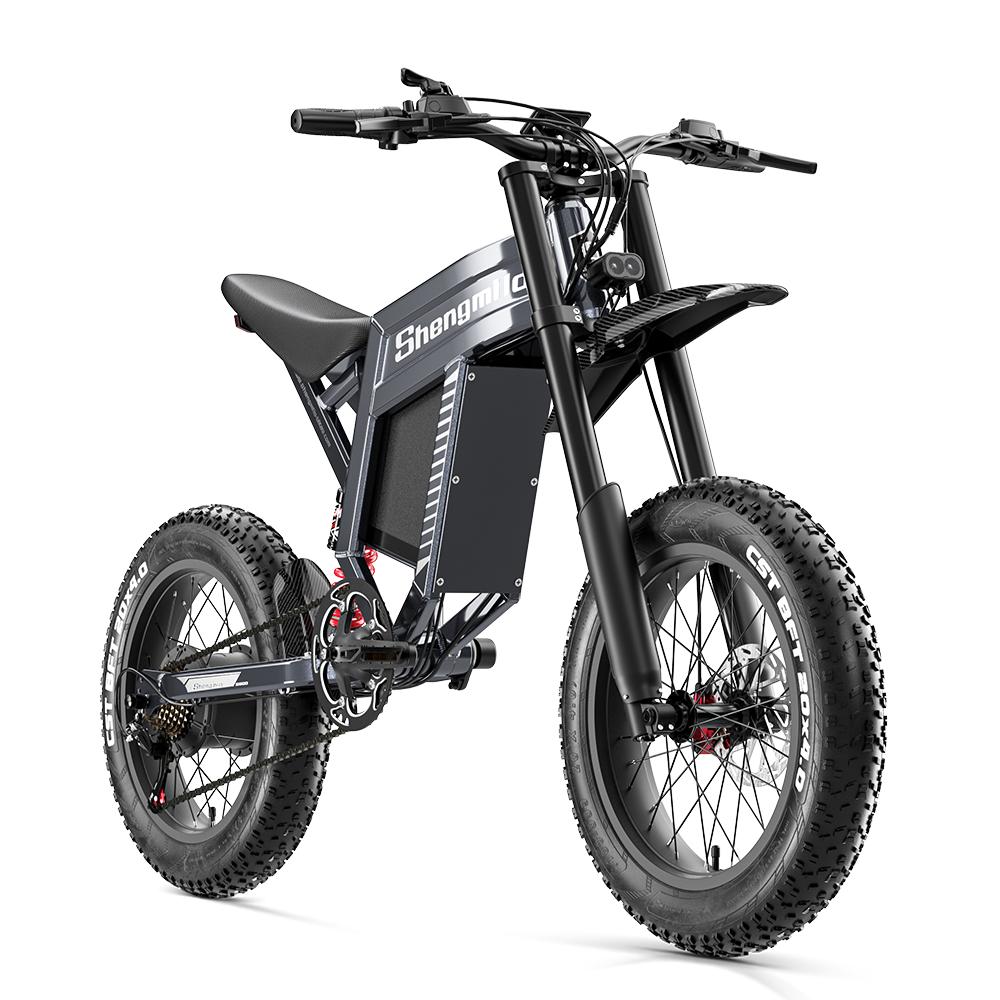 Shengmilo S900 Off-Road Adult Electic Bicycle 60V30AH Battery 1500W Motor 20 Inch Fat Tires Electic Bicycle All Terrain E-Mountian Bike