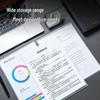 Deli 5705 A4 L-Shaped Transparent File Folders