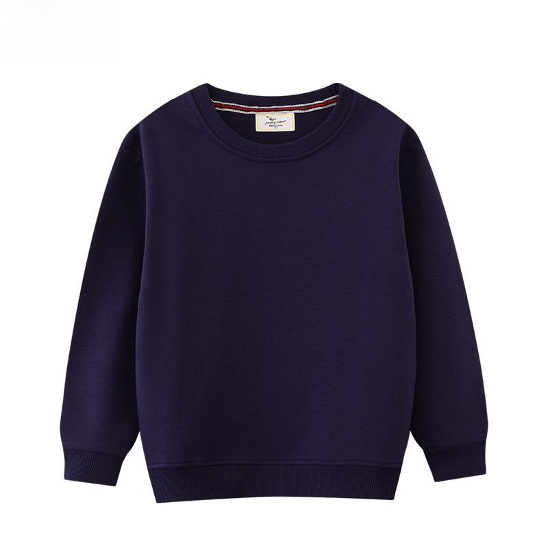 Hanorac cu mânecă lungă pentru copii de toamnă 2024 - Pulovere cu gât rotund pentru băieți și fete