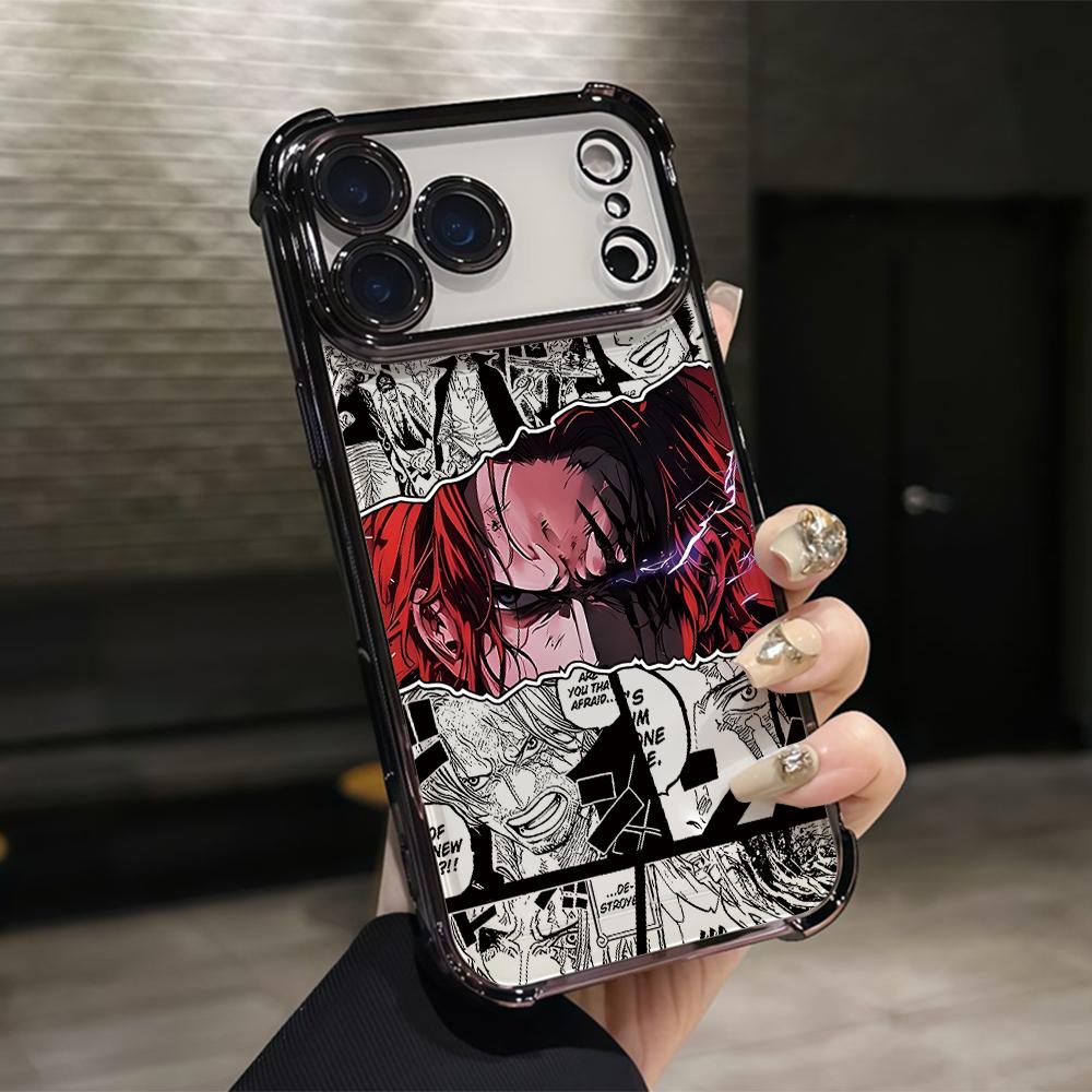 

One P-Pieces L-Luffies Phone Case for Samsung Galaxy S26 S25 S24 S23 S22 S21 S20 FE Ultra Plus 5G Anti-drop Transparent Cover Galaxy S21 Ultra 5G