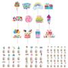 Party Cake Flags With Paper Material For Birthday Event Decor Set Of 12