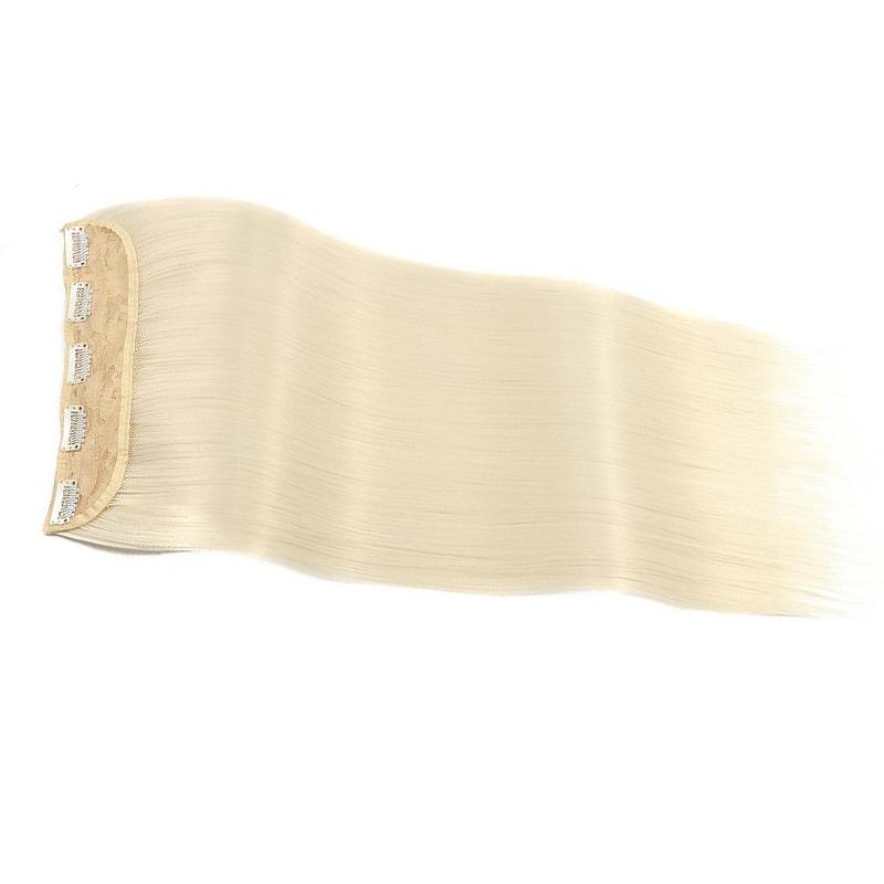 LISI волосы женские натуральные длинные прямые волосы наращивание парик 5 зажимов — фото 19