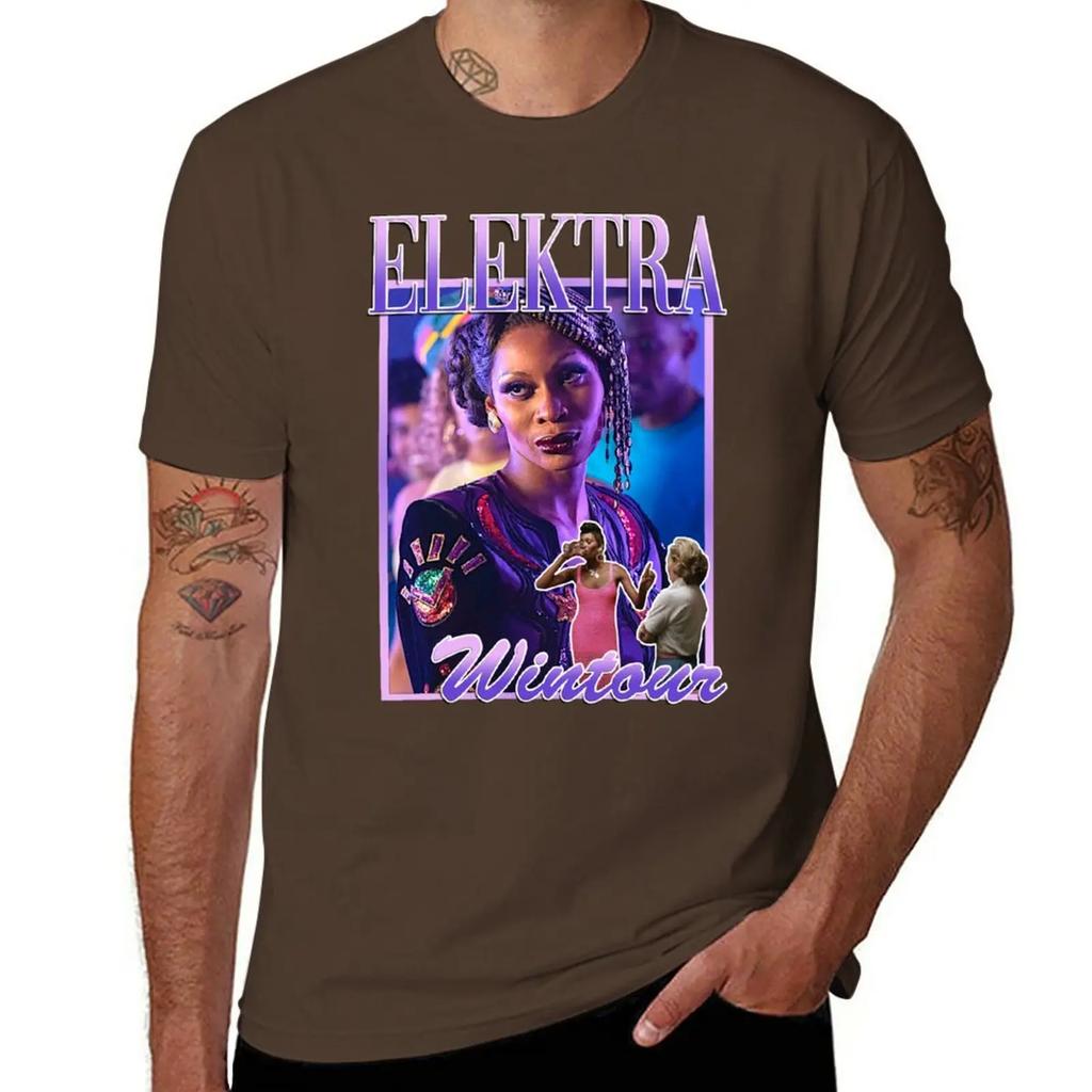 Elektra Wintour Abundance Evangelista T-Shirt for a boy oversized graphic t-shirts anime