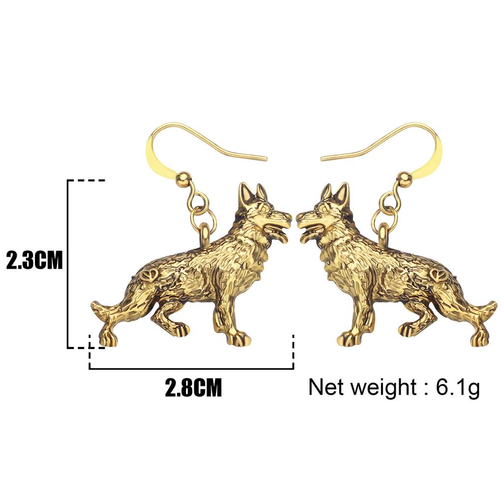german shepherd earrings