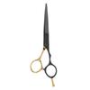 Professional Hairdressing Scissors Salon Hair Trimming Cutting Scissors BlackGold (5.5 Inch)(Flat Scissors )