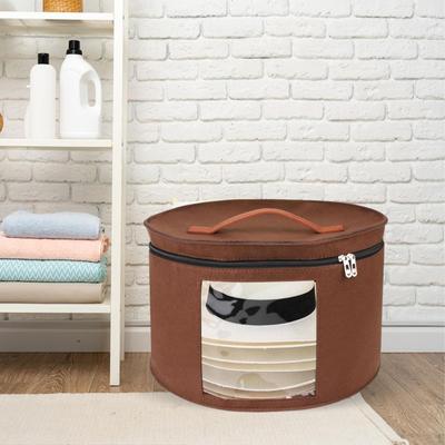Hat Box Storage Collapsible Organizer Travel Container for Living Room
