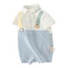 David Bella Baby Boys' Summer Short-Sleeve Romper