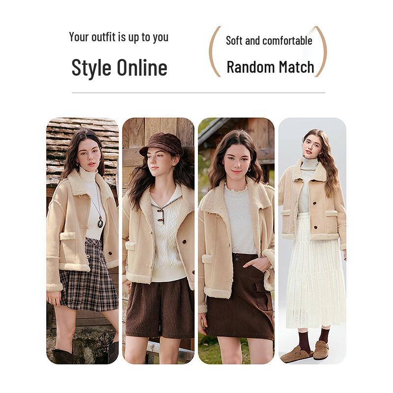 Betu Women's Eco-Friendly Faux Fur Short Jacket