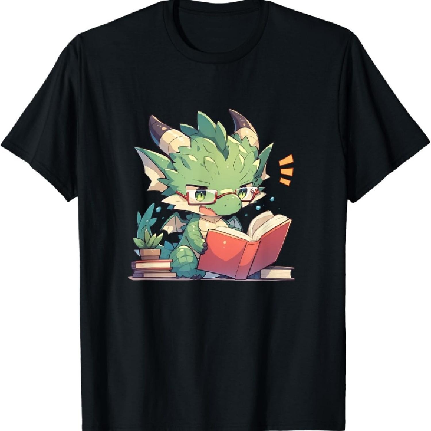 

Dragon Reading Book - Dragon School T-Shirt XXXXXL чорний