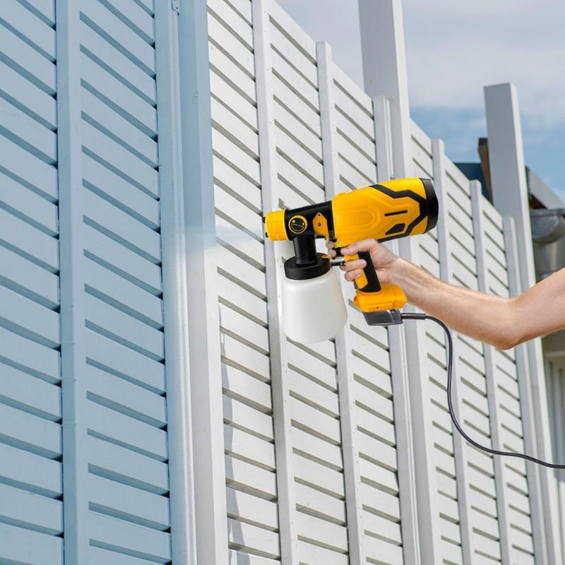 Paint Sprayer HVLP Sprays Guns with Nozzles and 3 Patterns for Furniture Cabinets Fence Wall Door Garden Chairs