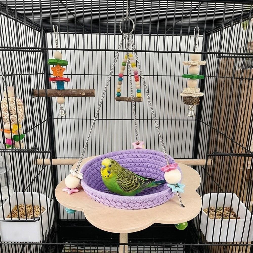 Cozy Woven Bird Nest Round Bird Sleeping Hut Multi-Purpose Hanging Bird Nest Bird Breeding