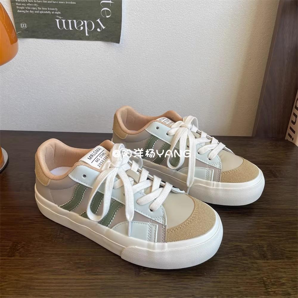 2025 spring and autumn new German training white shoes casual versatile canvas shoes women's low-top couple board shoes