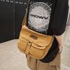 Fashion Retro Student Canvas Bag New Harajuku Tooling Messenger Bag Large Capacity Shoulder Women