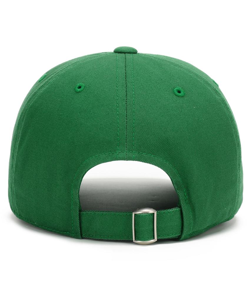 COLUMBIA UNIVERSITY Oversize Logo Cotton Ball Cap Green