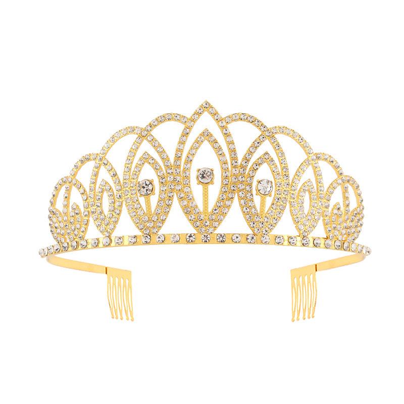 Bridal crown alloy rhinestone headband wedding headpiece princess crown