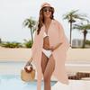 Stylish Bamboo Cotton Loose Bikini Cover-up Cardigan for Beach and Sun Protection