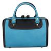 HERZ [Excellent Condition] Two-Tone Nina Boston Bag 2-Way Handbag Cerulean Blue/BlackUsed
