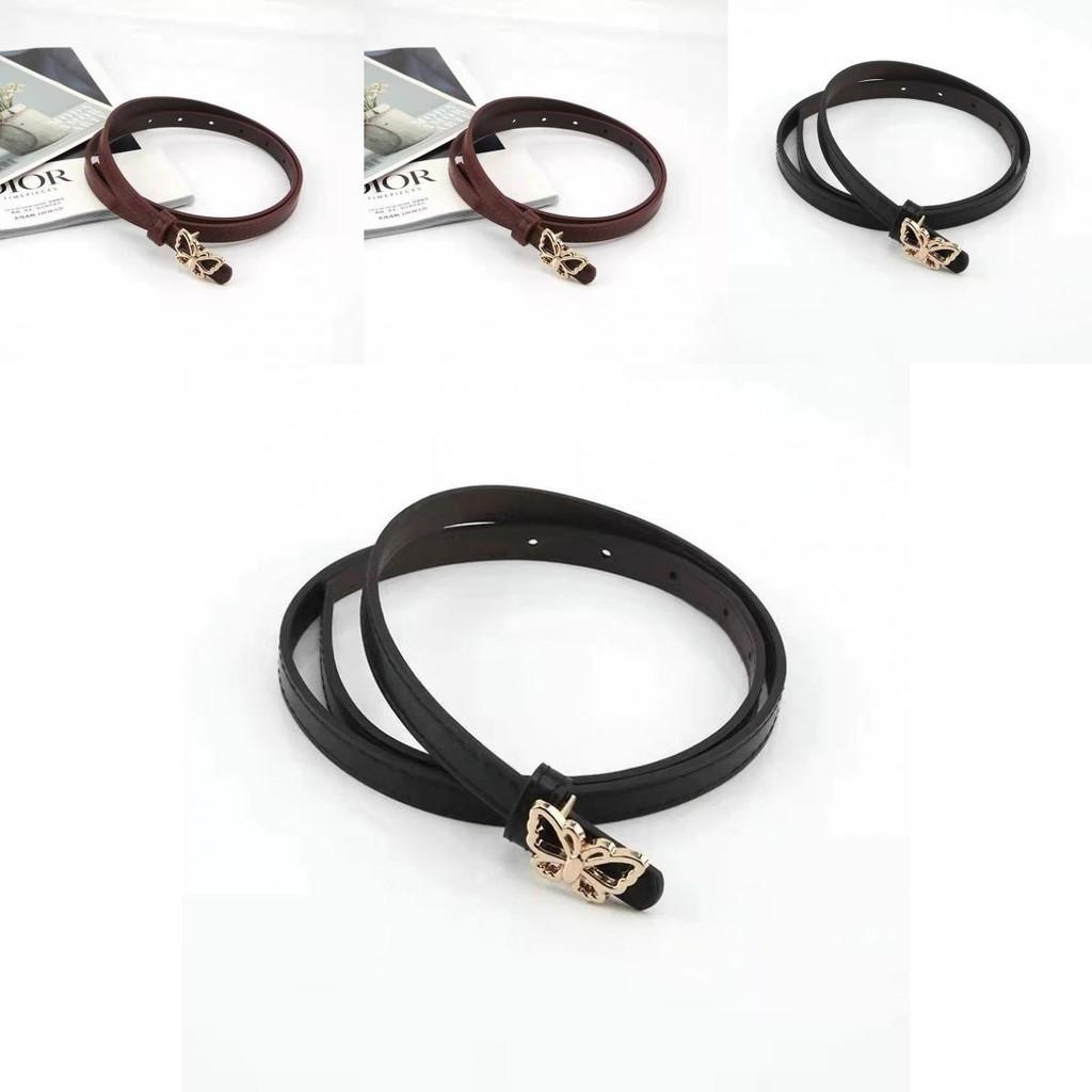 Butterfly Elegant Black Decorated Womens Fashionable Denim Pants Belt For Outfits Stylish