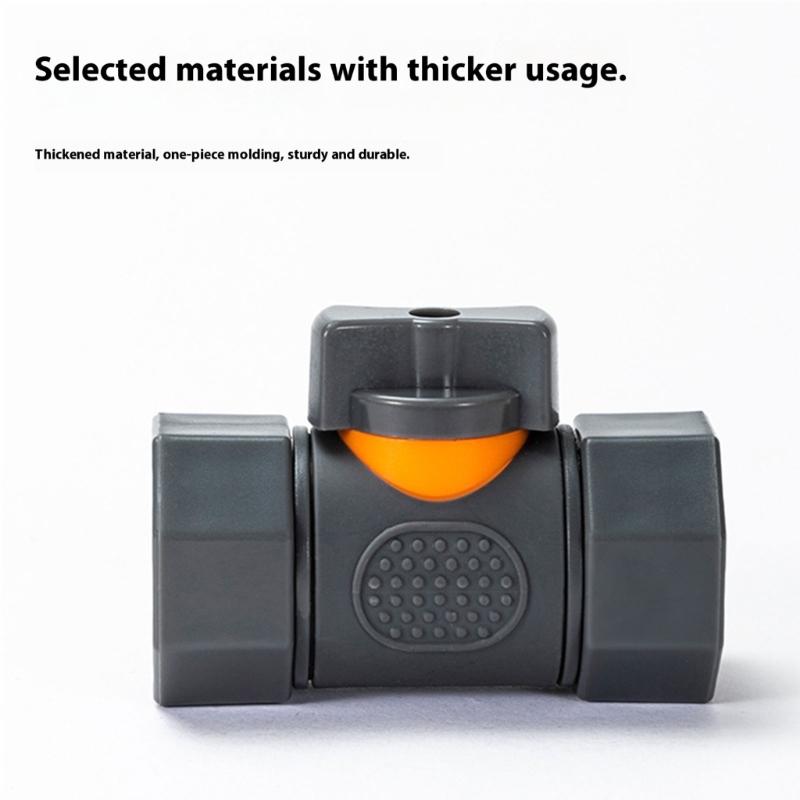 Heavy Duty ABS Construction Double 6mm Female Threaded Fitting Integrated Shutoff Valves Fit For Outdoor Faucets Systems