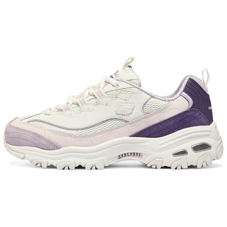 (WMNS) Skechers D Lites 1.0 Shoes White Purple Pink Women s 896283-WPR EU 36