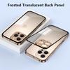 Metal Alloy Metal Frame Phone Case For iPhone 17 Air 16 15 14 13 12 Pro Max Plus Clear Tempered Glass Backboard Bumper Cover
