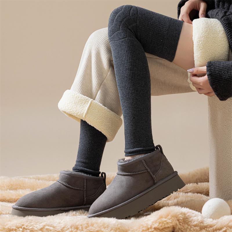 Wool Knee and Leg Protectors, Long Sleeves, Cold-proof and Anti-slip Thigh Socks, Warm Knee and Leg Protectors, Over-the-knee Socks