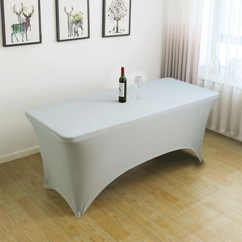 Elastic Cross-Border Stretch Tablecloth for Cocktail Bars, Counters, Banquets, and Outdoor Weddings.