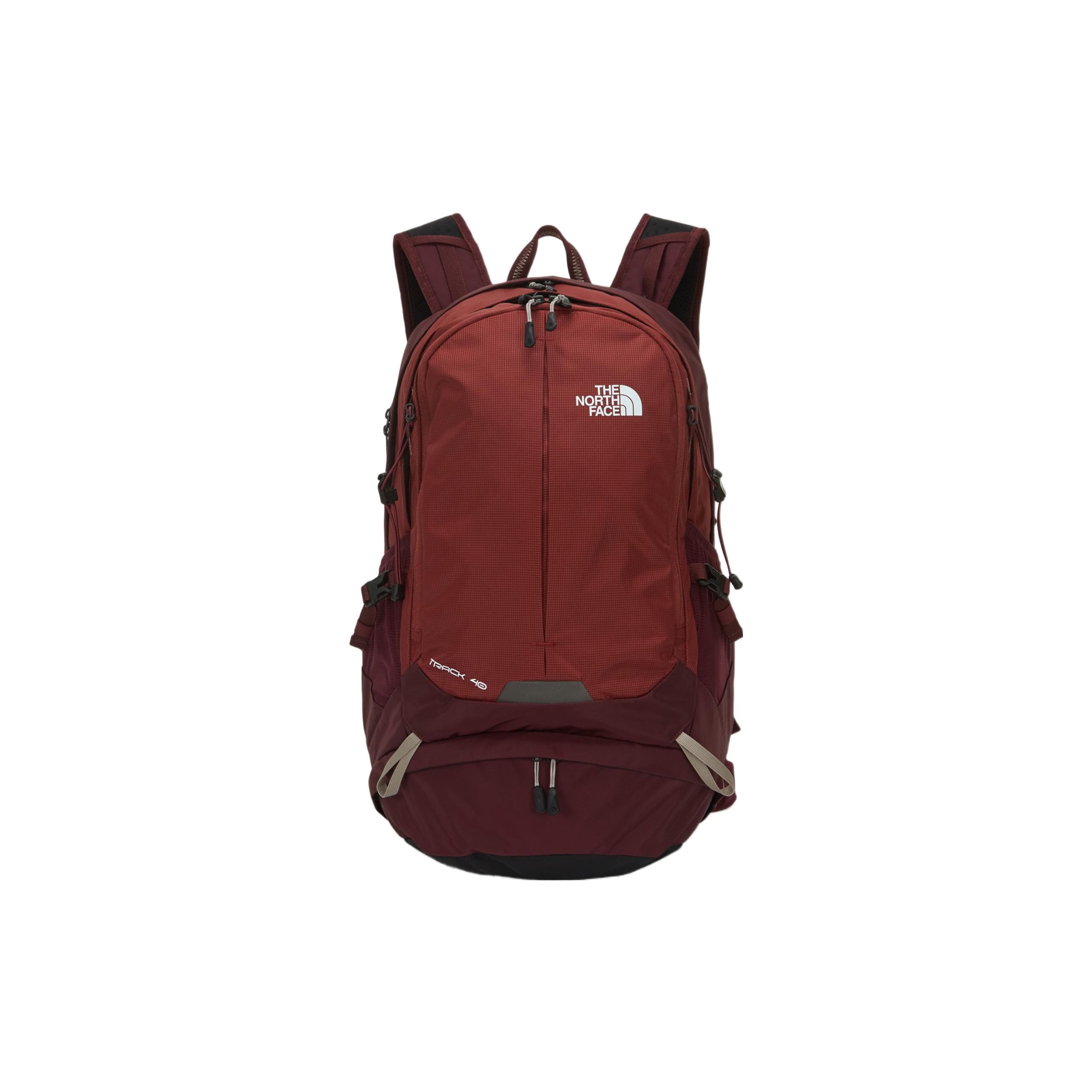 

The North Face Logo Print Large Capacity Polyester Hiking Backpack Unisex Backpack Deep-Red NM2SN60B Dark Red