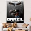 Brazil Movie Tapestry Wall Hanging, Terry Gilliam Dystopian Film Art, Surreal Retro Wall Decor for Bedroom Dorm