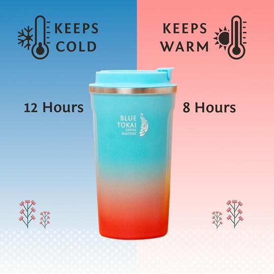 Blue Tokai Coffee Roasters Coromandel Sipper - 500ml | Ideal for Hot and Cold Beverages | Stainless Steel | Spill-Proof Design
