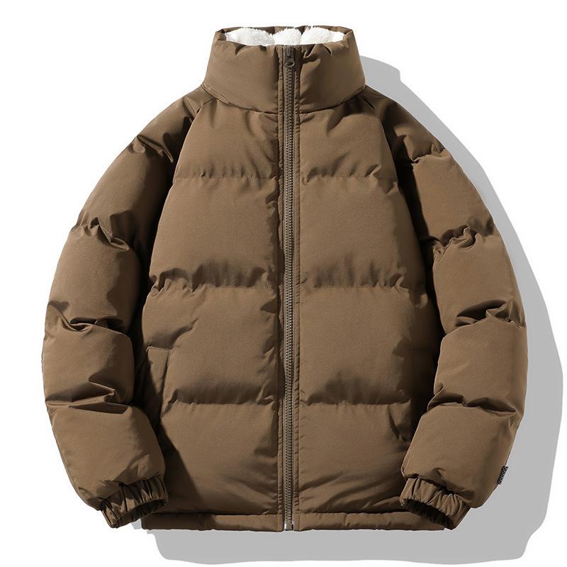 Winter Lambskin Cotton-padded Jackets for Men and Women Loose Thickened Cotton-padded Jackets for Cold Protection and Warmth and Couple Down Jackets