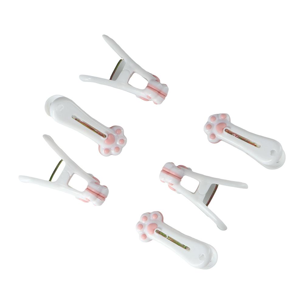Kawaii Cat Claw Clothespin Windproof Food Bag Clip Portable Clothes Pegs Bedroom