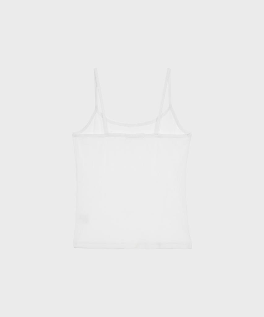 Alkialka Lace Trim Sleeveless (White)