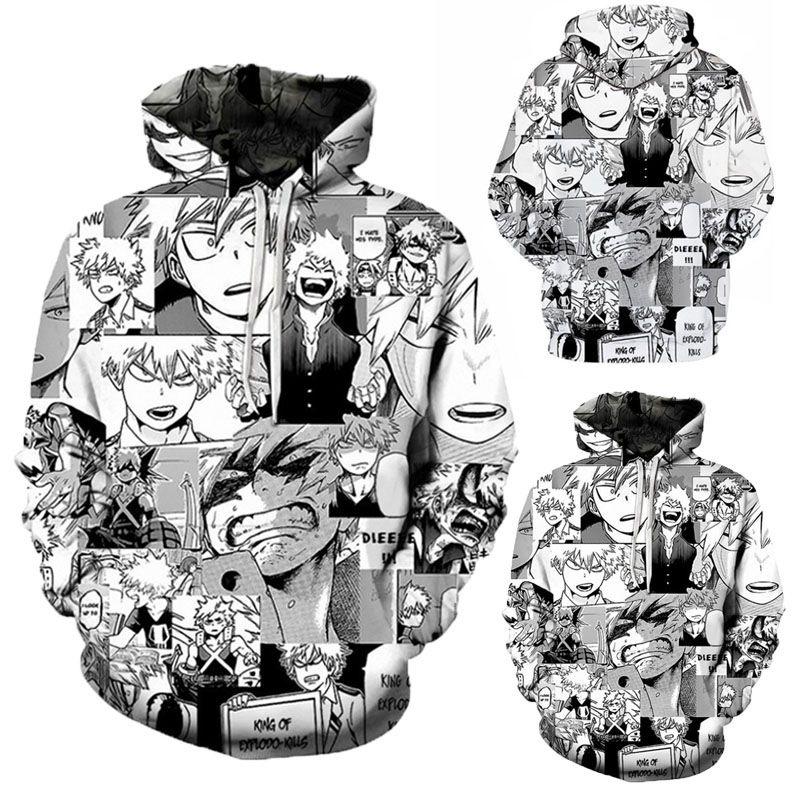My Hero Academia 3d Print Unisex Hooded Sweater Shirt Stylish Pullover For Men And Women