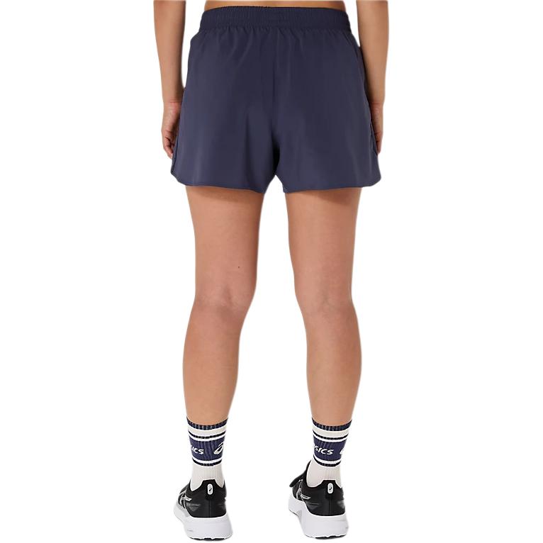 Asics SS25 Lightweight Simple Comfortable Breathable Lace-Up Sports Shorts Women Shorts Deep-Blue 2012D234-500