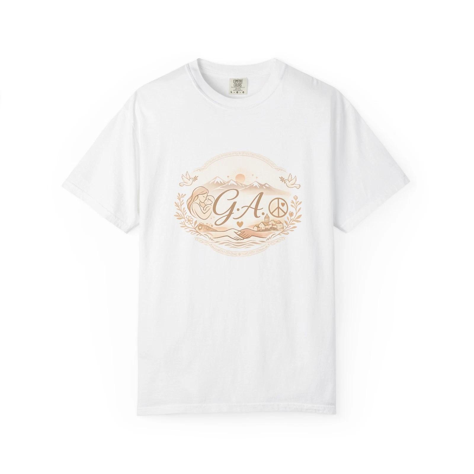 G.A. Ocean Waves Graphic T-T-Shirt | Vintage Beach Crest 3XL