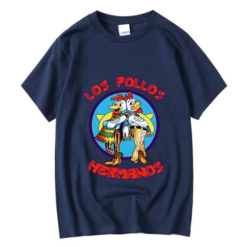 XIN YI Unisexs high quality tshirt100cotton Breaking Bad LOS POLLOS Chicken Brothers casual funny tshirt male tee shirts 80172