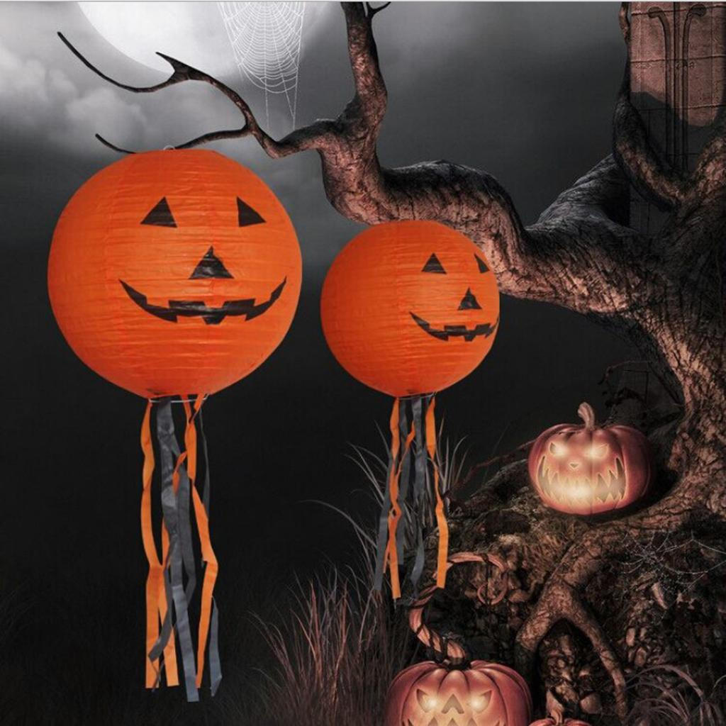 

15.75 inches Halloween Pumpkin Paper Lantern Hanging