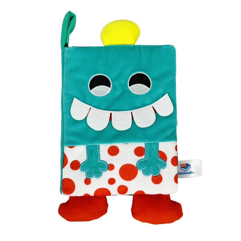 Multifunctional Tear-Proof Cloth Book: Educational Baby Rattle & Enlightenment Toy