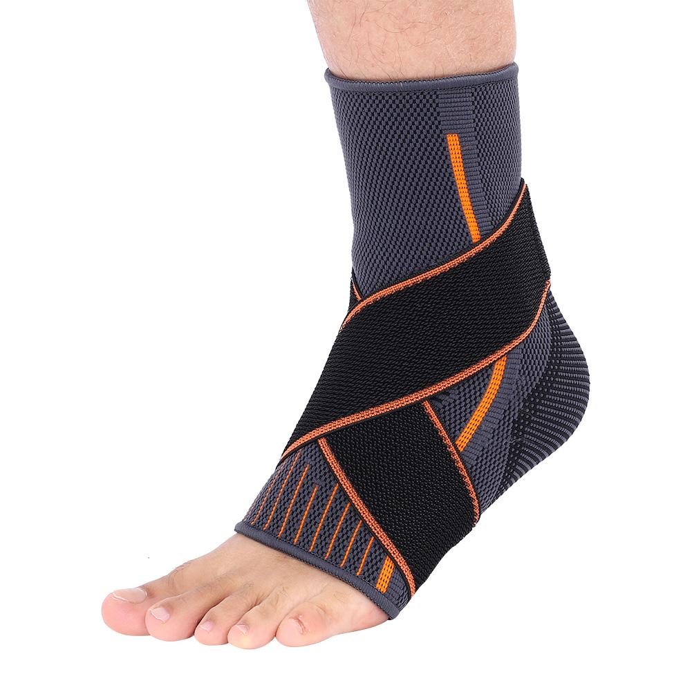 Ankle Support Brace Compression Breathable Foot Elastic Guard Strap (S for Woman)