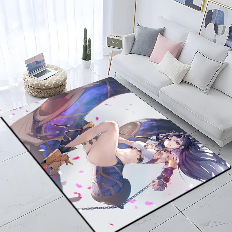 Sexy Girls Printed Carpet Living Room Home Decor Sofa Table Rug Anti Slip Chair Cushion Lounge Mat Large Rug Picnic Camping Yoga