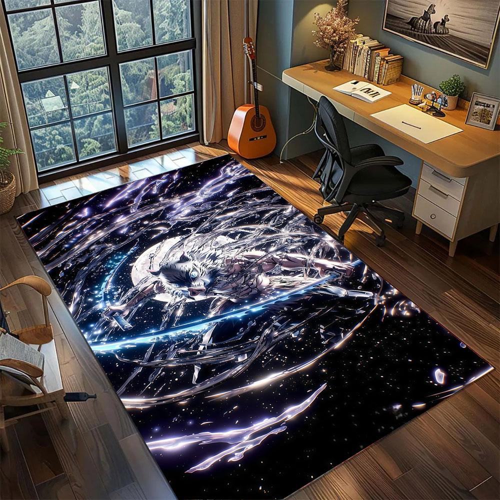 Demon Slayer Corps Carpet for Living Room Bedroom Home Decor Cool Movie Mat Play Floor Mat