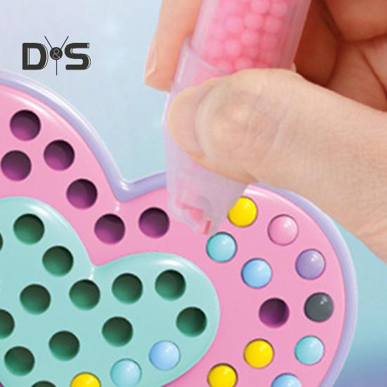 DIY Faux Diamond Painting Kit Cartoon Princess Beads Painting Set Pen Beads Stickers Patterns Painting Kit Gift for Beginners Kids