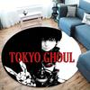 Tokyo Ghoul Runder Teppich Teppich für Wohnzimmer Schlafzimmer Sofa Spielzimmer Dekor Rutschfeste Bodenmatte
