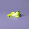 6pcs Cartoon Style Mini Frog Ornament Desktop Sized Desktop Frog Accessory  Micro Landscape